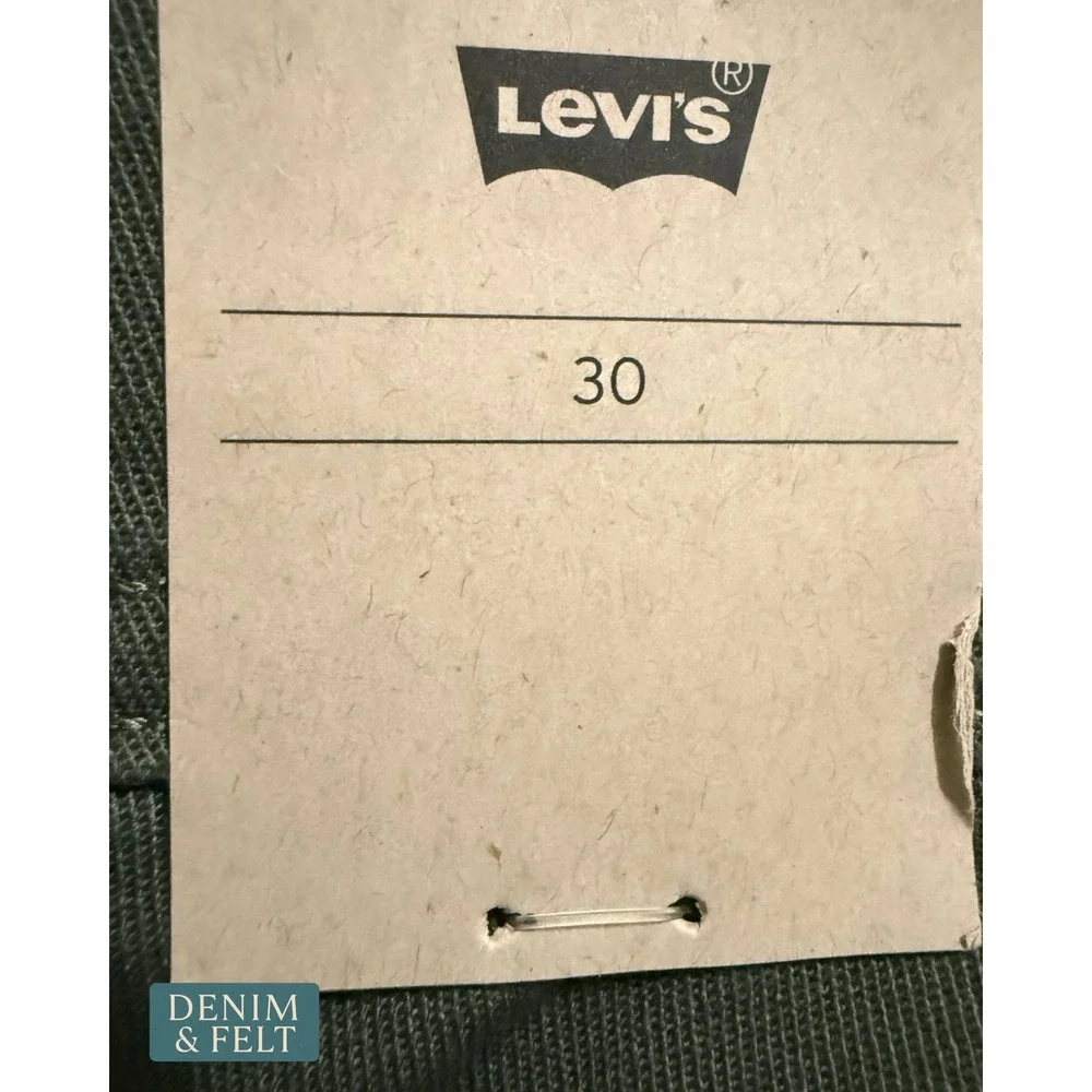 NEW Levis XX Chino Taper Mens Shorts 30 Bunker Olive Green Comfort 9